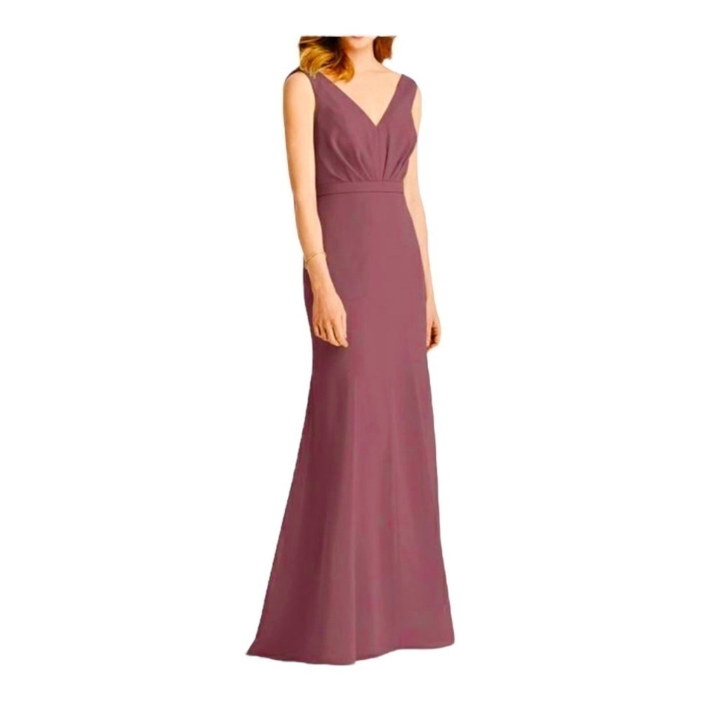 Jenny Packham Jp1032 Cowl Back Formal Dress - Burgundy Nwt